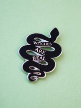 Load image into Gallery viewer, WITCHES ARE REAL SNAKE PIN