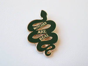 WITCHES ARE REAL SNAKE PIN