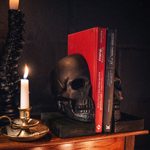 Skull Bookends by The Blackened Teeth