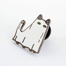 Load image into Gallery viewer, Ghost Cat Enamel Pin