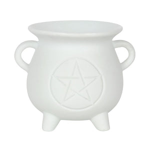 Pentagram Cauldron Burner - White