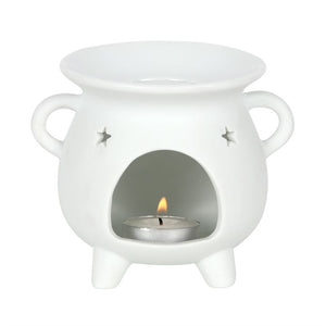 Pentagram Cauldron Burner - White