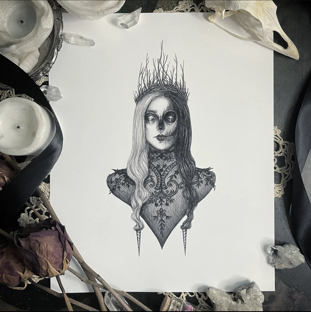 Hel Art Print by Caitlin McCarthy