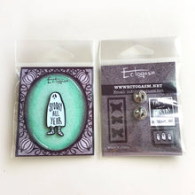 Load image into Gallery viewer, Spooky All Year Ghost Enamel Pin for Halloween