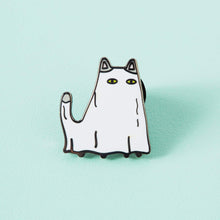 Load image into Gallery viewer, Ghost Cat Enamel Pin