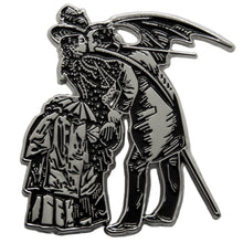 Load image into Gallery viewer, Devil&#39;s Kiss Victorian Goth Enamel Pin