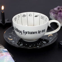 Load image into Gallery viewer, Fortune Telling Tea Cup &amp; Saucer Set