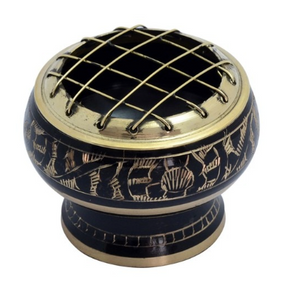 Black Brass Incense Burner