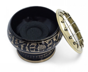 Black Brass Incense Burner