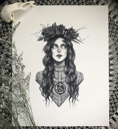 Persephone Art Print by Caitlin McCarthy