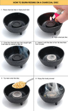 Load image into Gallery viewer, Black Cast Iron Incense Burner